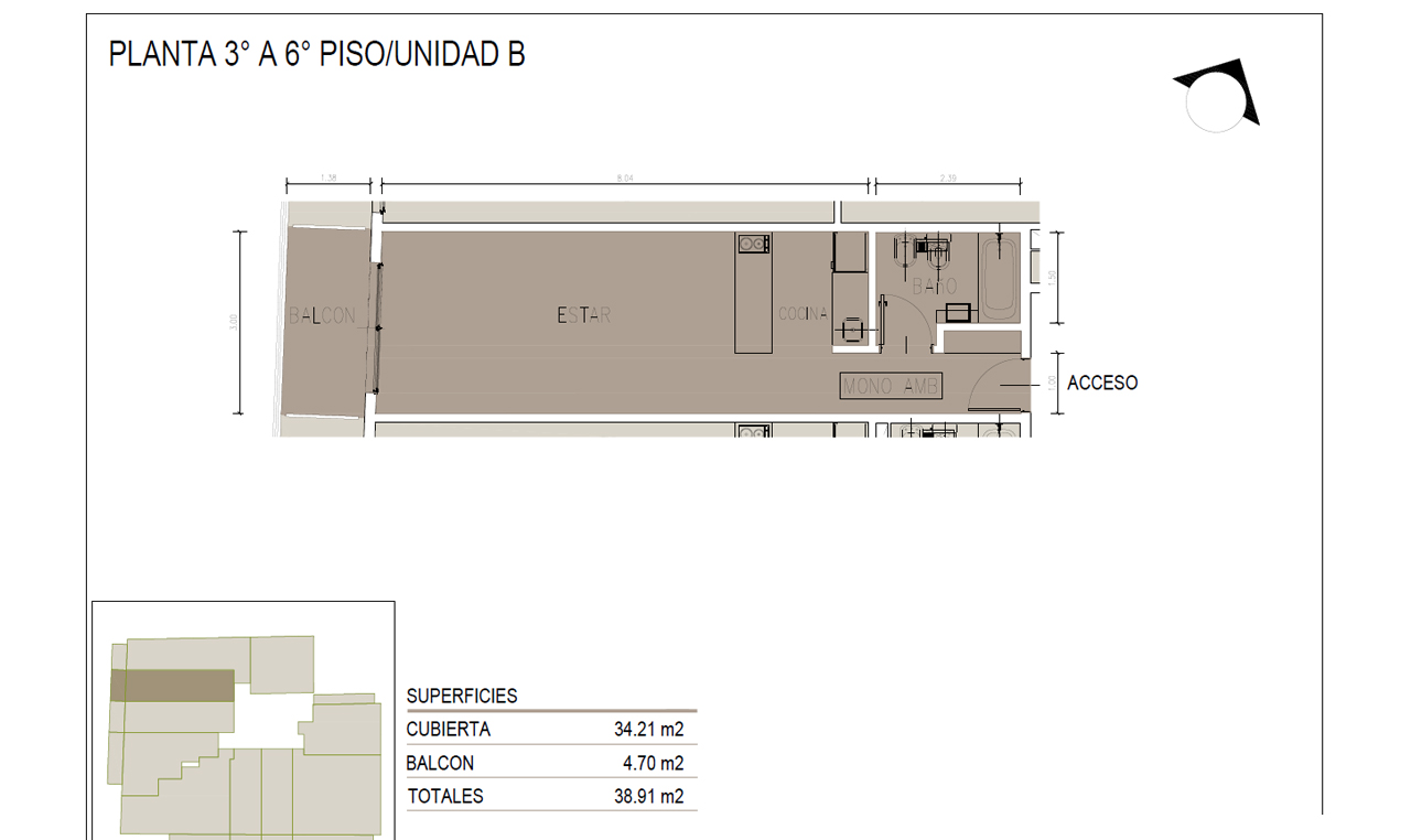 Justo Bait Monoambiente