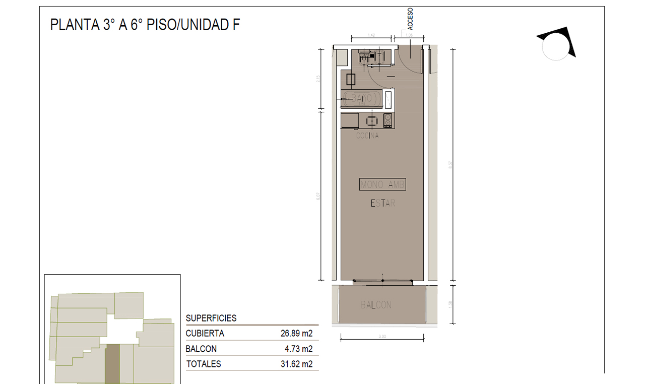 Justo Bait Monoambiente