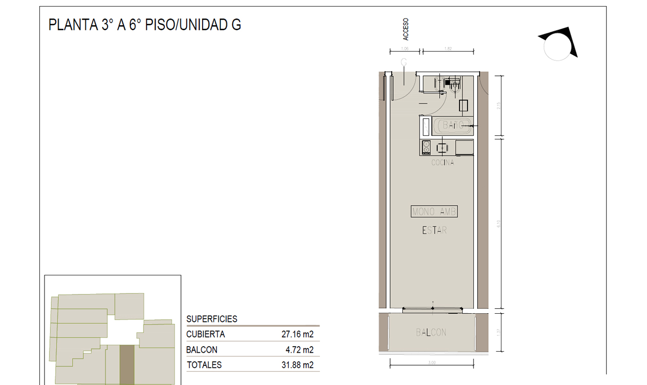 Justo Bait Monoambiente