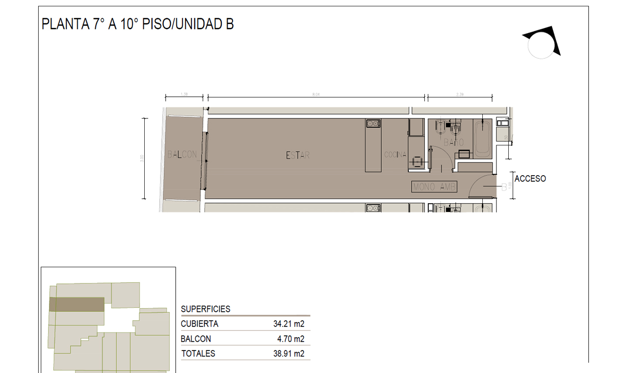 Justo Bait Monoambiente