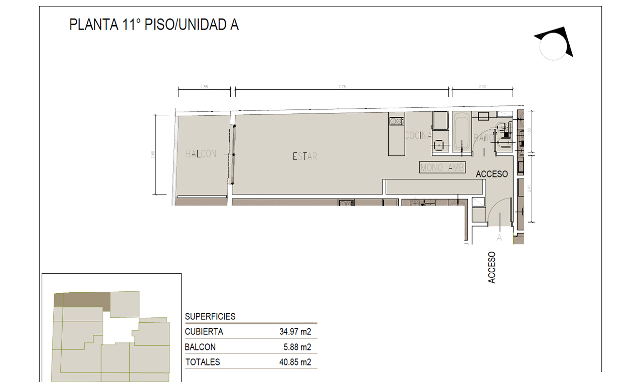 Justo Bait Monoambiente