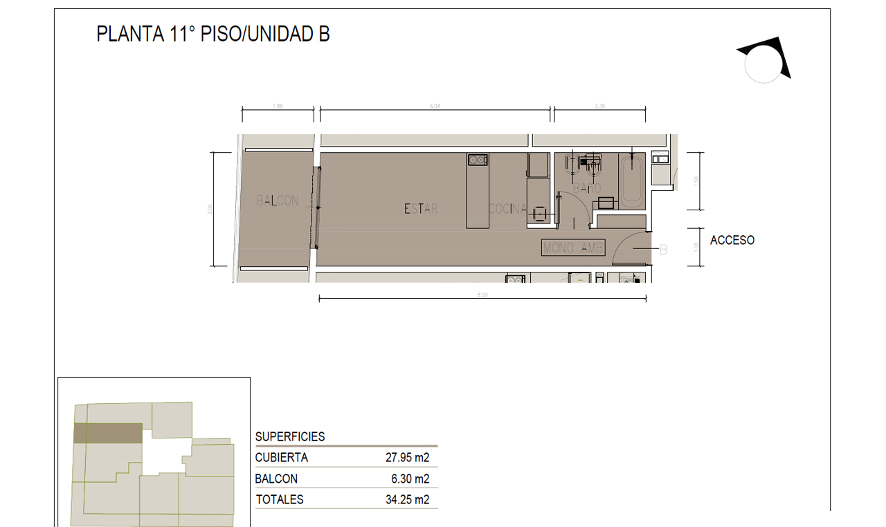 Justo Bait Monoambiente